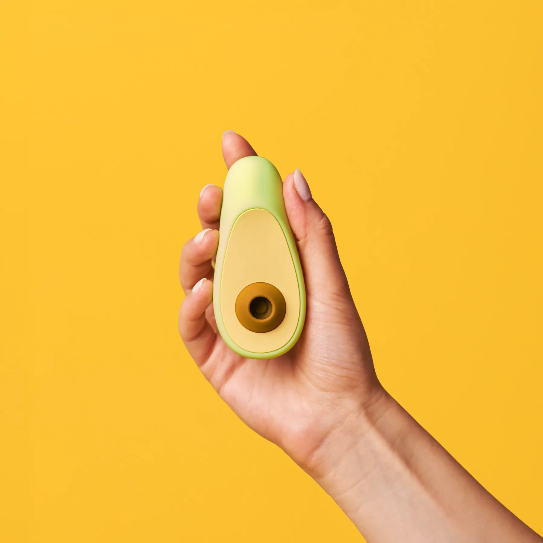 Avocado clitoral vibrator — detail