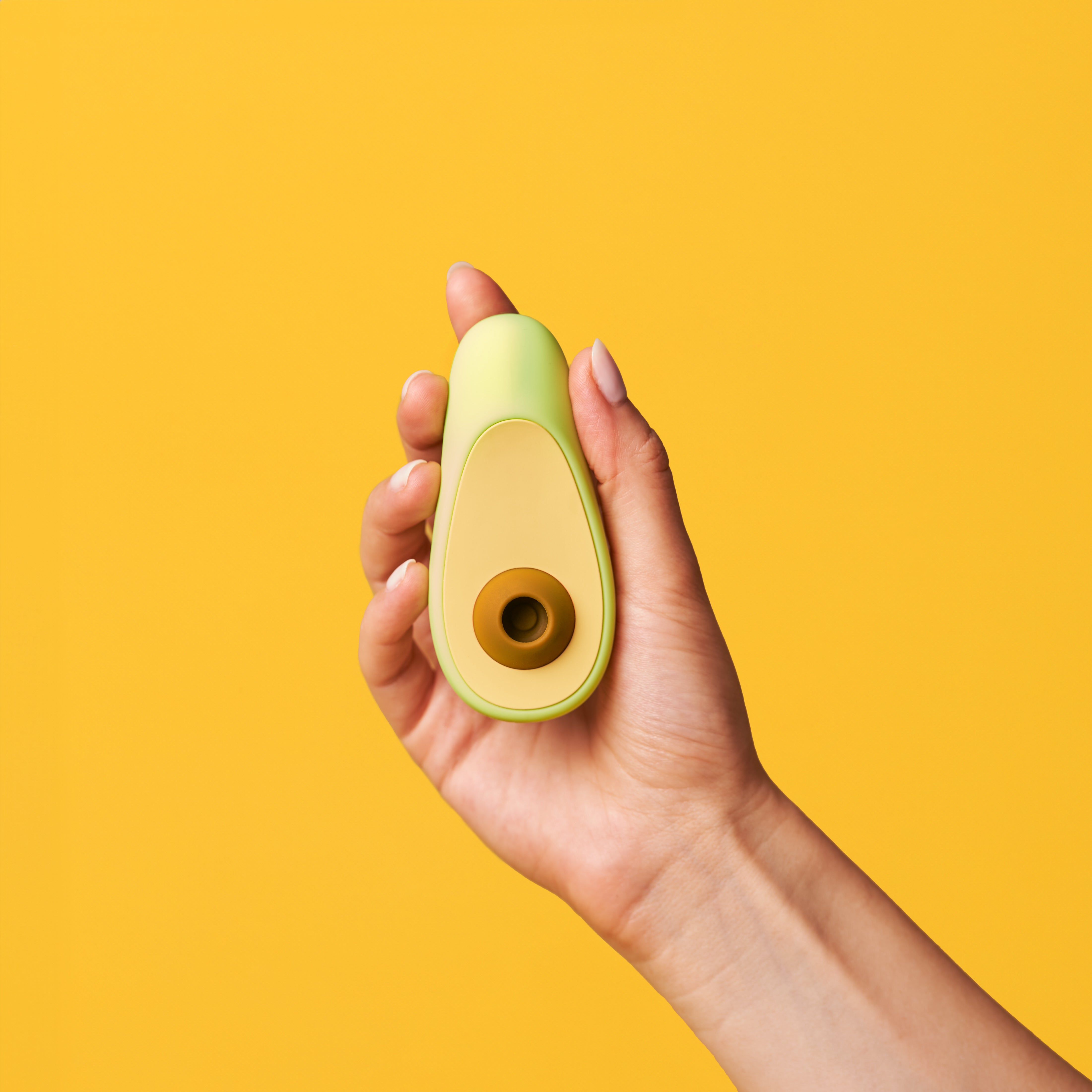 Avocado clitoral vibrator — detail